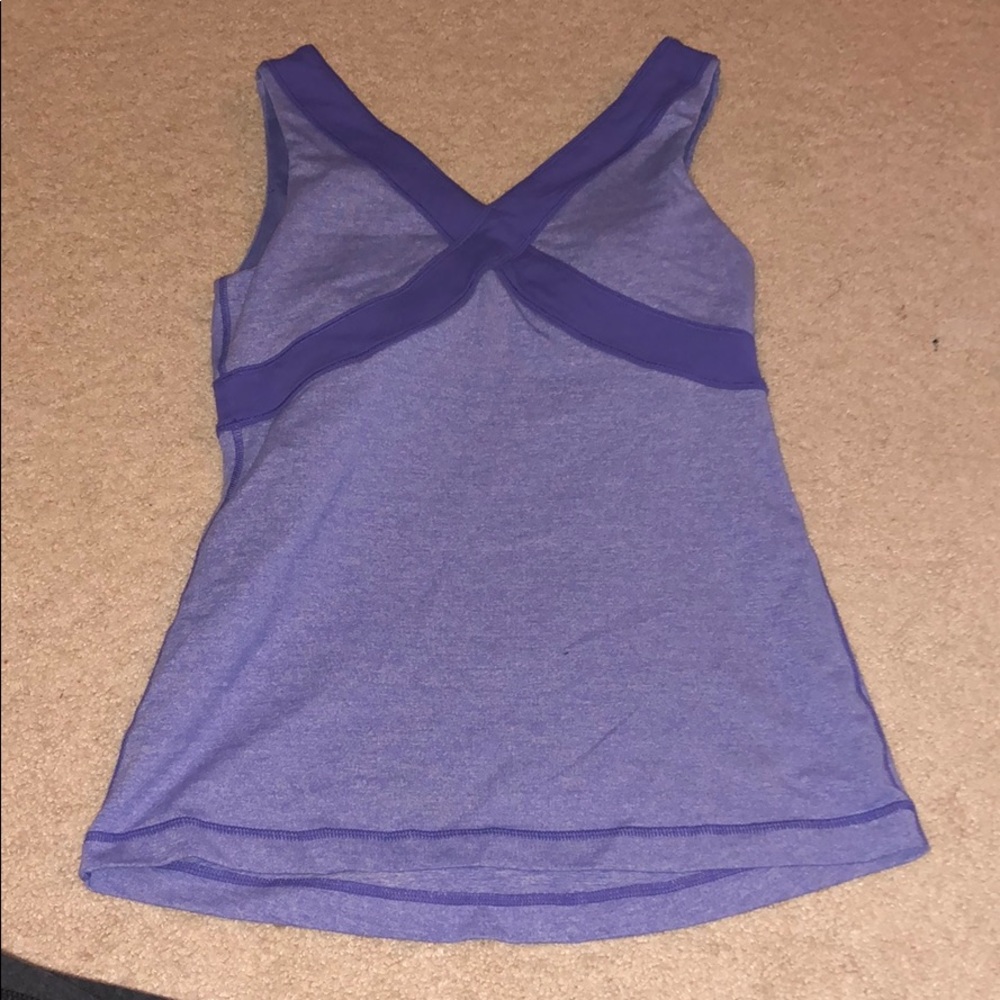 Purple lululemon workout top